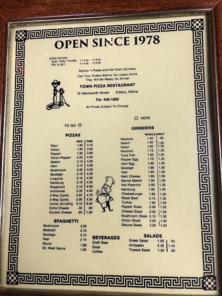 Town Pizza Restaurant Menu image 2